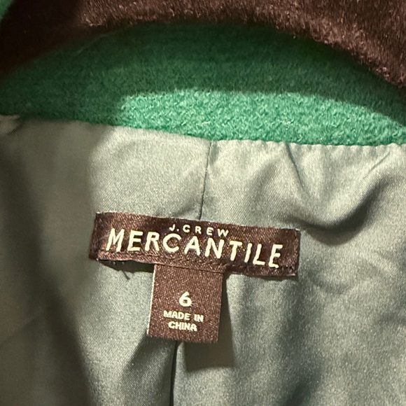 J.CREW Emerald wool Coat - Picture 2 of 7